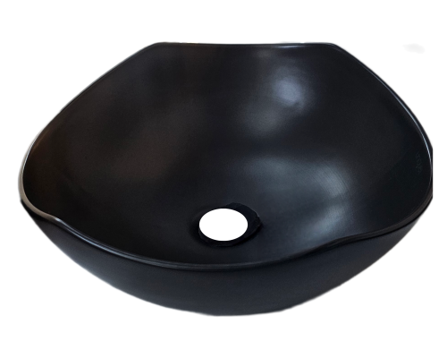 Basin Oval 16x15x6 Matt Blk