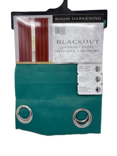 Blackout Curtain Teal 54"x 84"