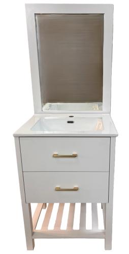 Vanity Set Bath w/Mirror White