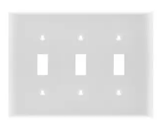 Wall Plate 3 Gang Decora White