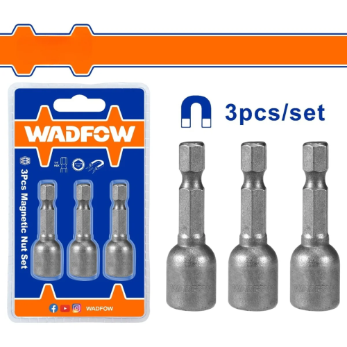 Impact Magnetic Socket 1/4" 3pk