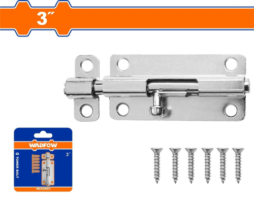 Tower Bolt Galvanized Surface 3"