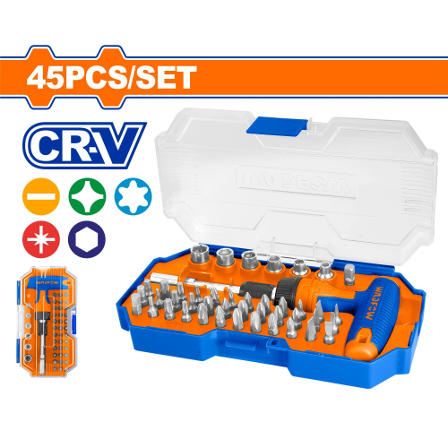 Screw Driver Bit Set 45Pc
