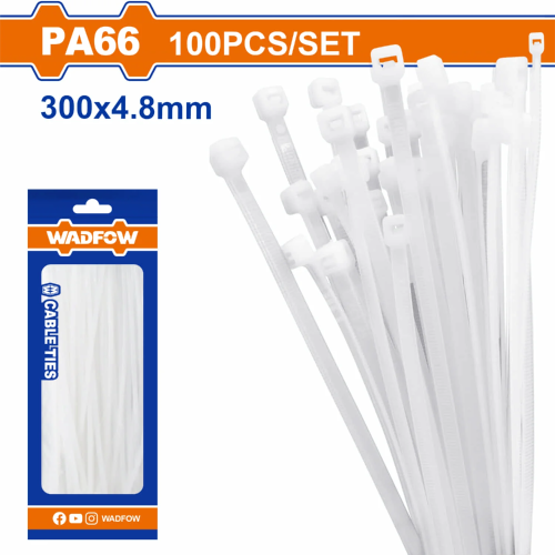 Cable Ties 12 " 100pk White