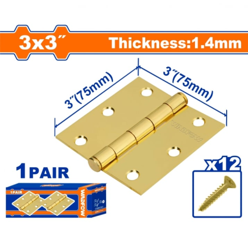 Hinge Steel 3" Pair