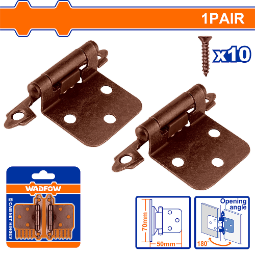 Cabinet Hinges 2"x3" Copper