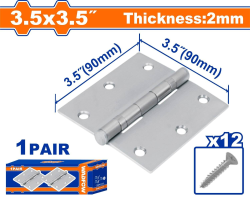 Hinge Galvanized 3.5" Pair