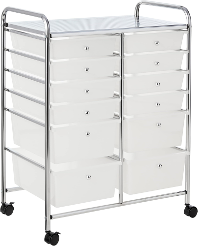 Drawer 12 Piece Storage Cart