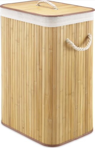 Hamper Natural Rectangular Bambo