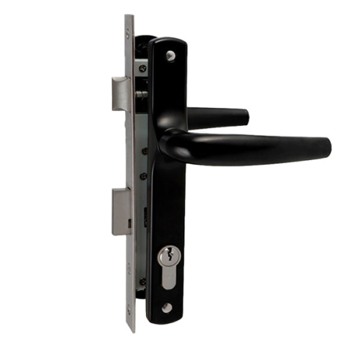 Mortice LockKit w/Cylinder/Lever Blk