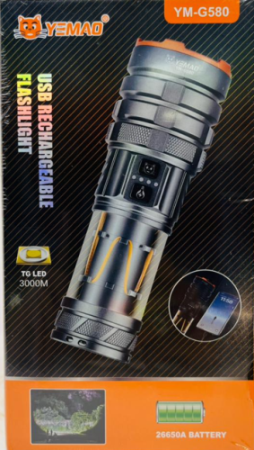 Flashlight Rechargeable USB LED