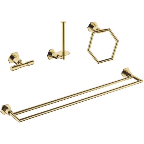 Bath Set Brushed Gold 4pcs