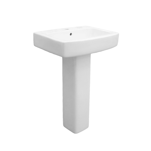 Lavatory Pedestal 22" Single White