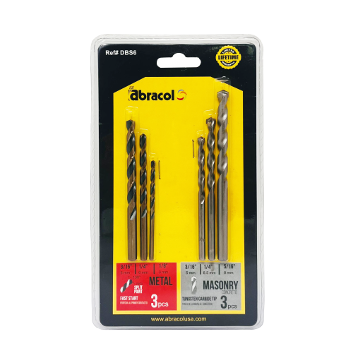 Drill Bit Metal/Masonry 6pc