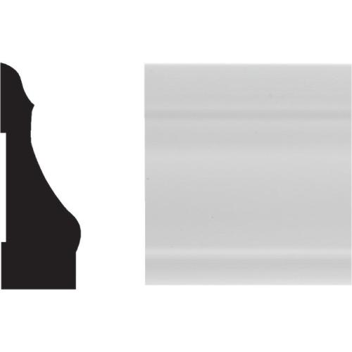 PVC Colonial Casing White 2-1/4"