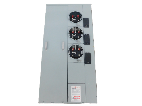 Meter Bank 3 Gang 400A 24in x48in