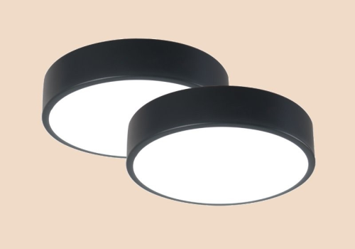 LED Ceiling Lamp Duo Pack 12W Black