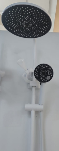 Rain Shower w/Round White Head