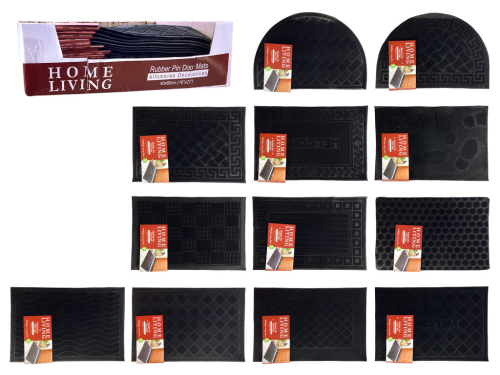 Door Rubber Pin Mat 16" x 23"