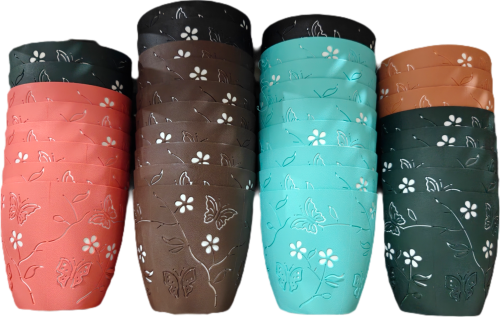 Flower Pot Butterfly 5.5"