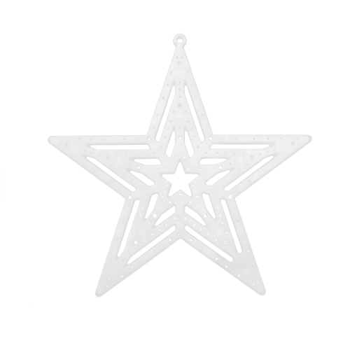 Wall Light Christmas Decor Star White