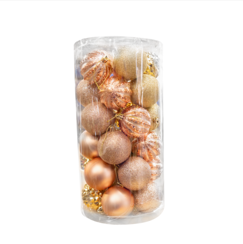 Christmas Balls Tree Decor 30pk Rose