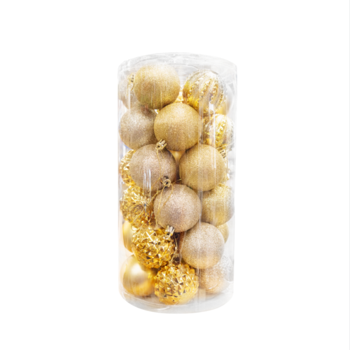 Christmas Ball Decor 30pk Gold/Silver