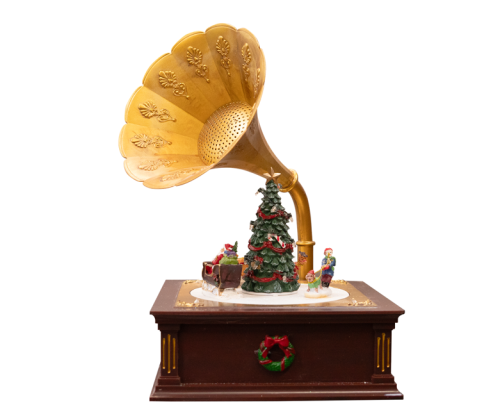 Christmas Decor Jukebox w/Lights