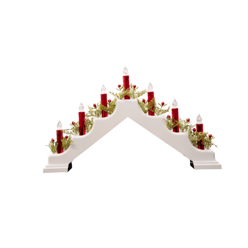 Christmas Decor 7 Candle Lighted