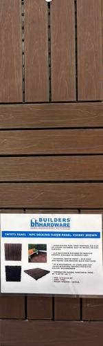 PVC Deck Floor-Panel Cherry Red 11pc