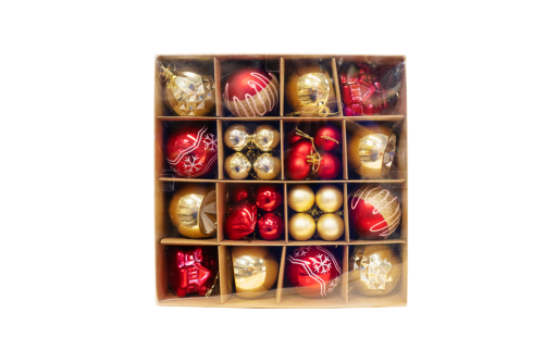 Christmas Balls Red/Gold 40pcs