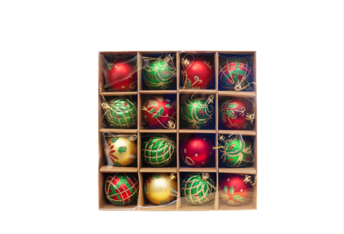 Christmas Balls Red/Gold 40pcs