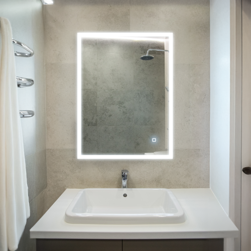 LED Mirror Rectangular 24x31 1/2 Dimmable
