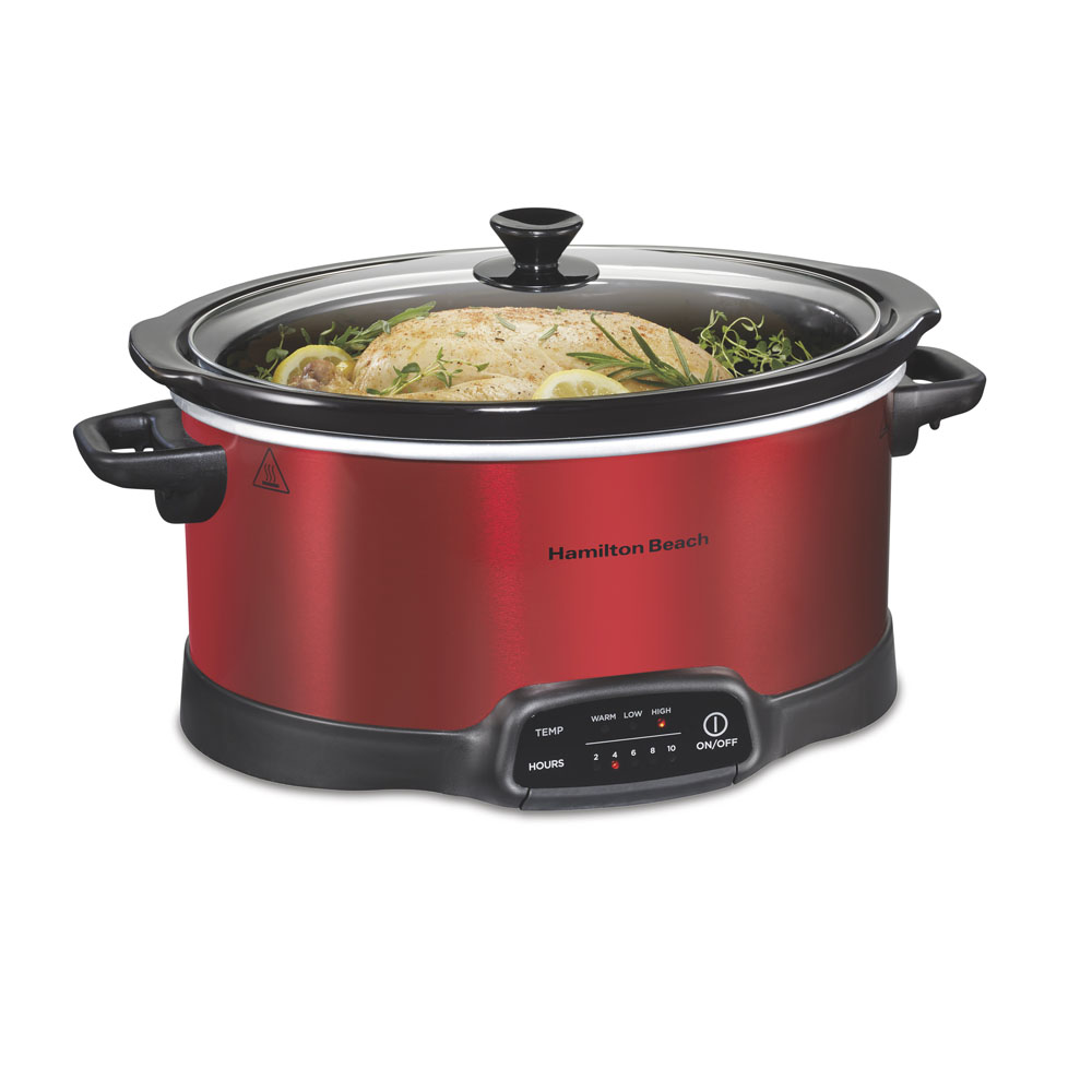 Slow Cooker 7Qt Red