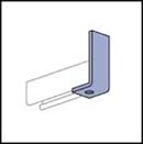1 HOLE 90 DEGREE ANGLE FITTING 1 7/8 x 5 7/8 ELECTROPLATED ZINC
