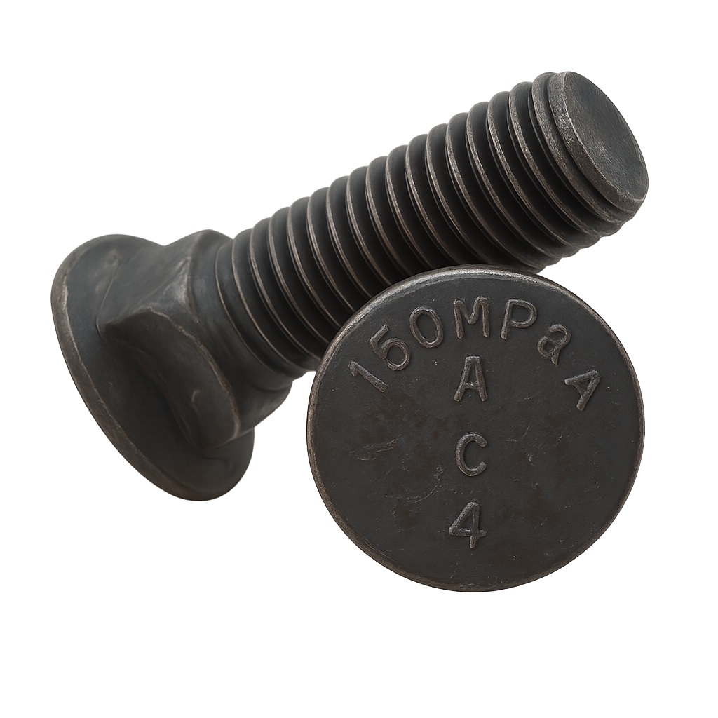 5/8 x 3 1/2 GRADE 8 DOMED HEAD PLOW BOLT PLAIN