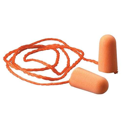 FOAM TAPERED CORDED EAR PLUG [100 PER BOX]