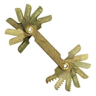 METRIC 16 LEAF THREAD PITCH GAUGE