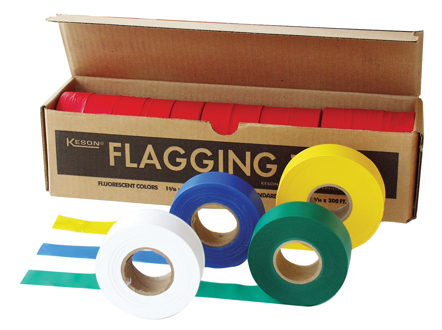 ORANGE FLAGGING TAPE 1 3/16 x 300 FT