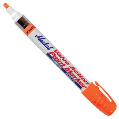 FLOURESCENT ORANGE VALVE ACTION PAINT MARKER