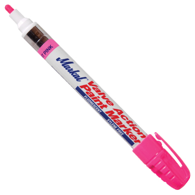 FLOURESCENT PINK VALVE ACTION PAINT MARKER