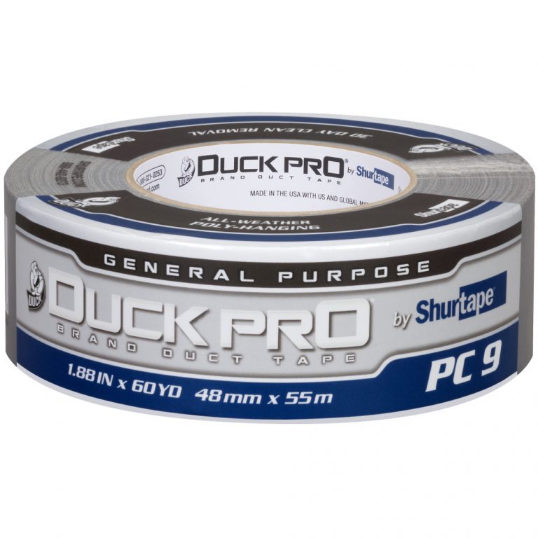 4 x 60 GENERAL GRADE SILVER DUCT TAPE 9 MIL PKG = 2 - CS = 8