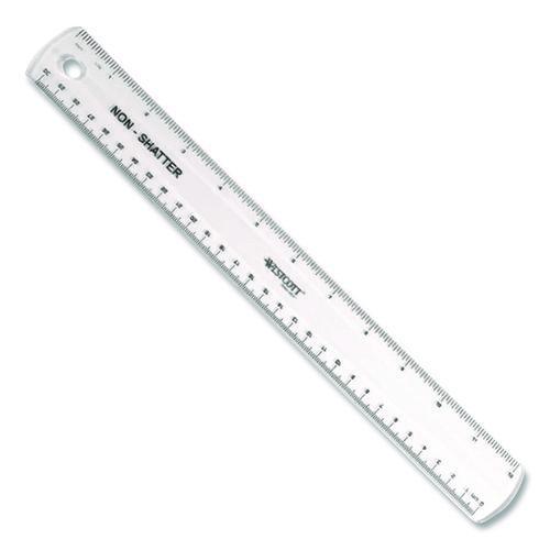 Ruler,12",Non shatter Clear