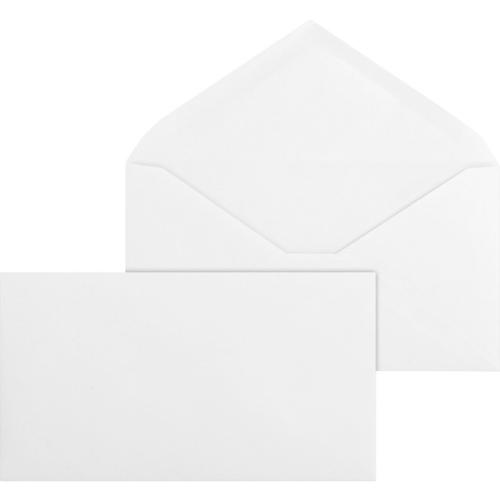 Business Envelope, Contemporary, #6 3/4, White Wove V-Flap, 500/Box