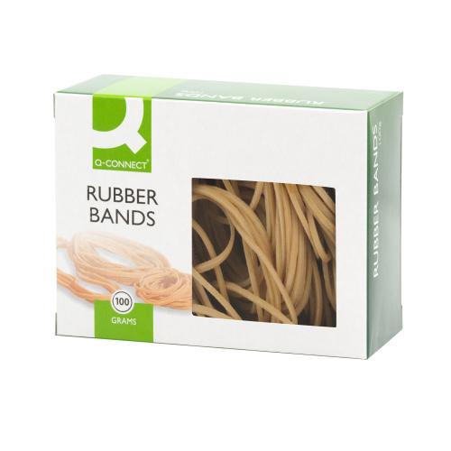 Rubber Bands - Assorted Sizes, 100g Box (100985)