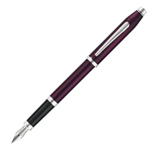 Cross Century Midnight Plum with Stainless Steel Chrome-Plated Fountain Pen