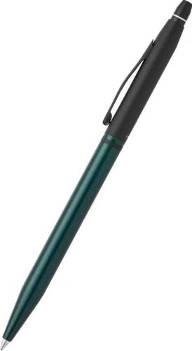Cross Click Tuxedo Satin Metallic Green w/Black Appointments Ballpoint Pen
