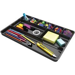 Deflecto Sustainable Office Drawer Organizer 9 Compartment(s) - 1.13" H x 14" W x 9.13"D- Black