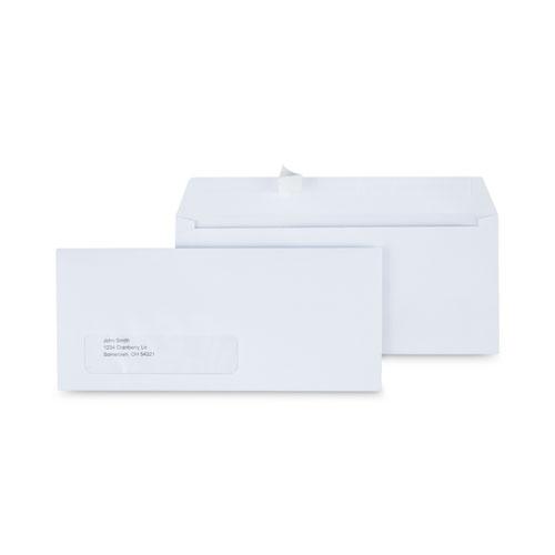 Business Envelope, Peel and Seal, #10, White, 500/Box Window, 2 bx/cs
