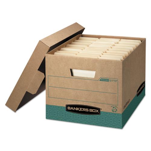 Bankers Box R-Kive Storage Box Medium Duty - Brown/Green Standard